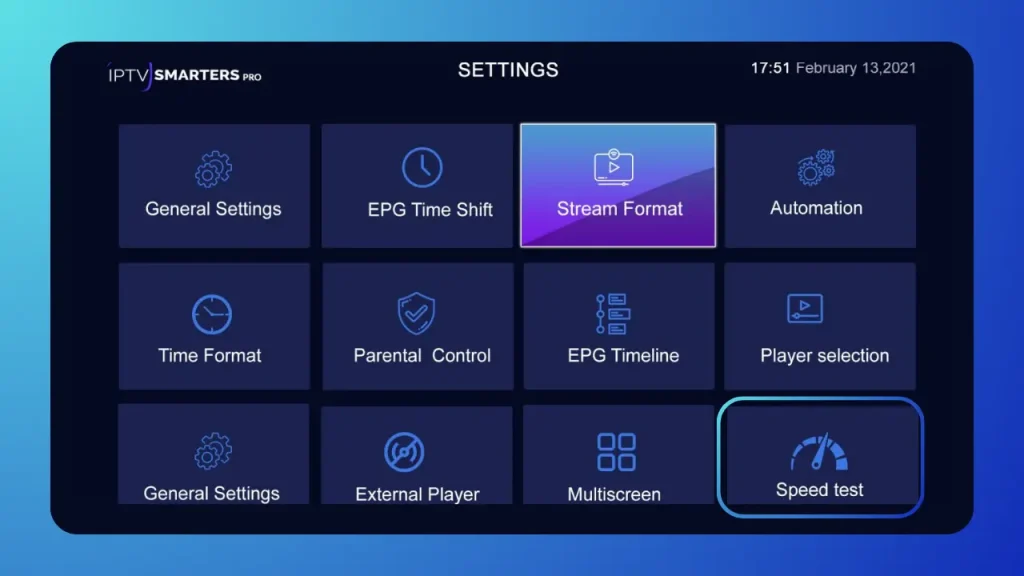 This is how you can check internet speed in IPTV smarters pro