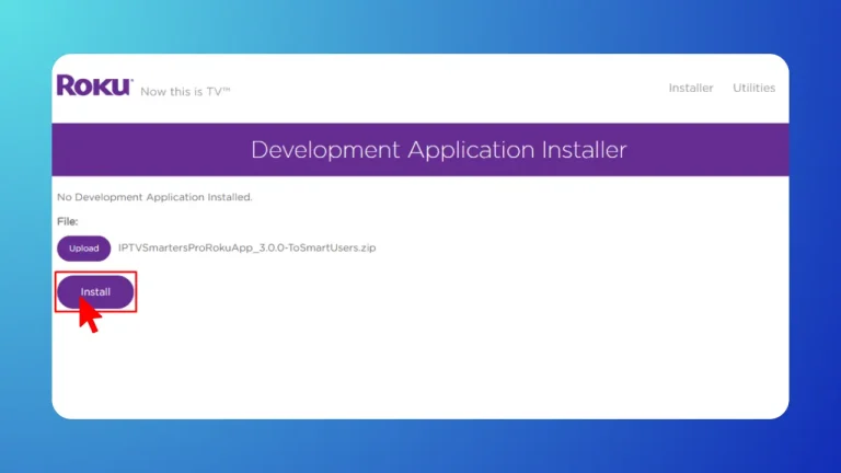Install IPTV Smarters on Roku to finish the process
