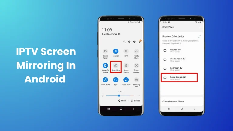 How to mirror IPTV content from android to Roku