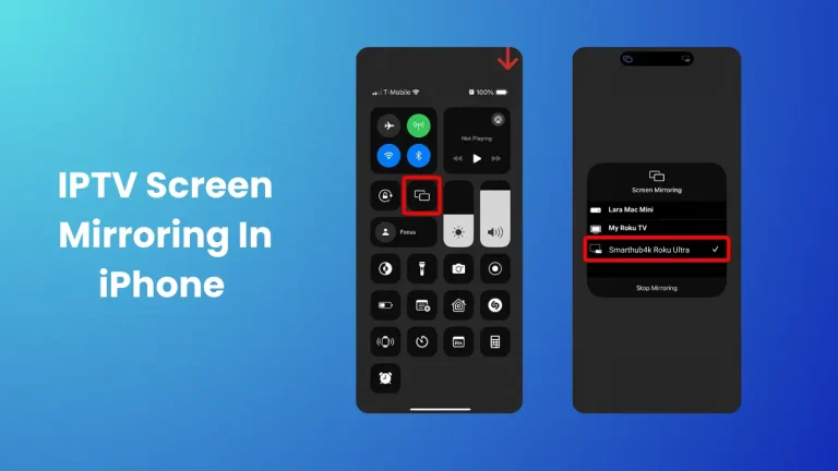 How to mirror IPTV content from iphone to roku