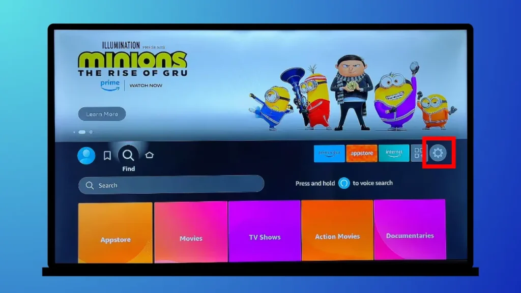 Enabling developer options in Firestick step 1 of installing IPTV Smarters on firestick