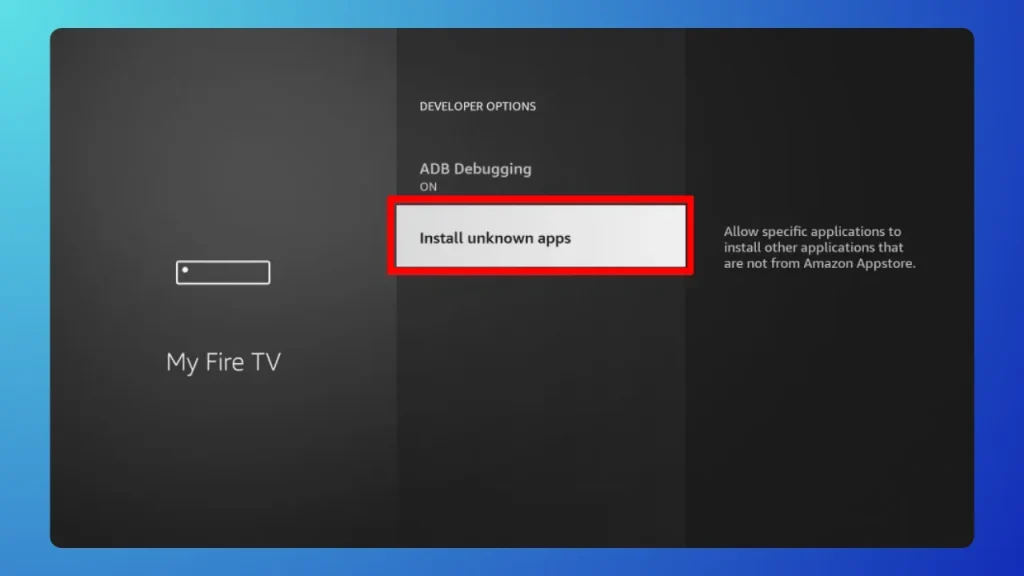 Watch PPV on Firestick by sideloading apps stage 4